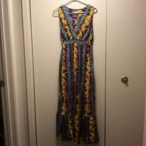 cabi lemon maxi dress never worn